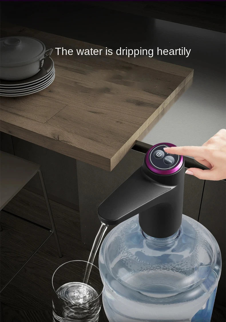 Automatic Water Press Household Barreled Water Electric Water Pump USB Rechargeable Mineral Water Pump Portable Water Dispenser