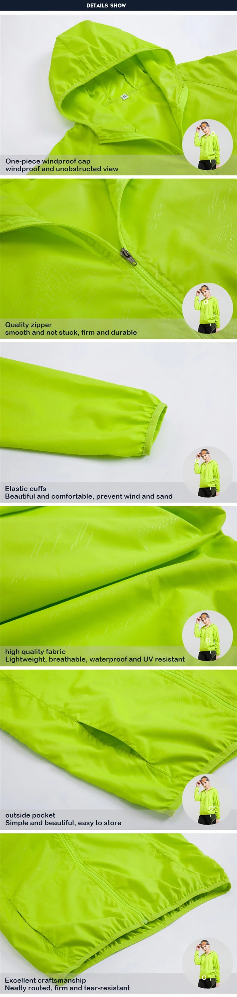 JNLN Waterproof Outdoor Windbreaker Jacket