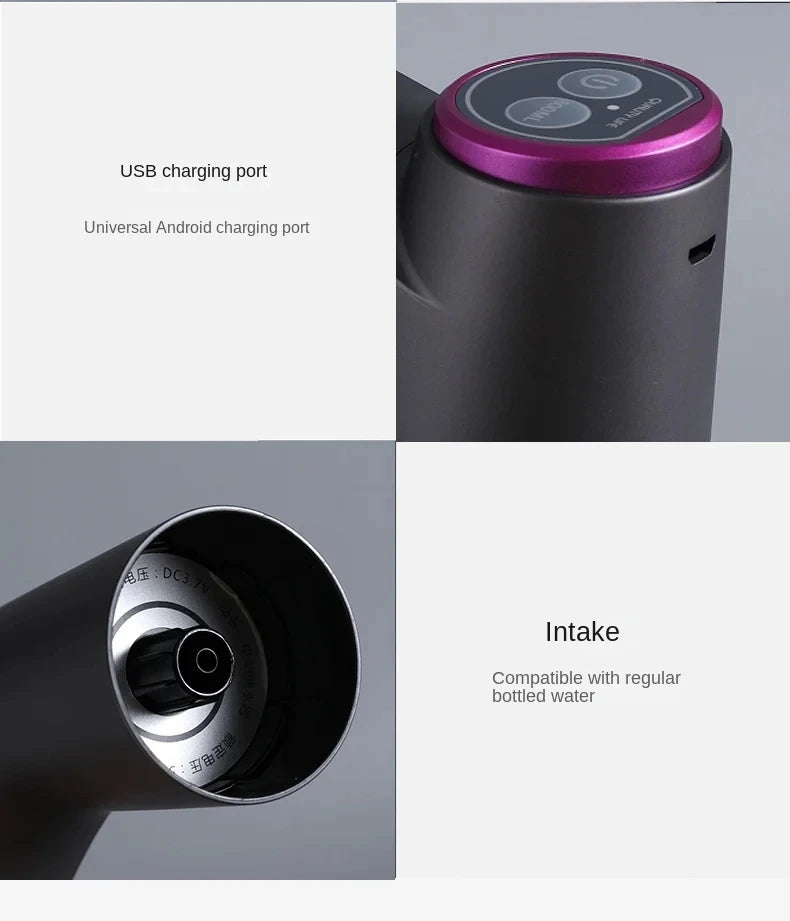 Automatic Water Press Household Barreled Water Electric Water Pump USB Rechargeable Mineral Water Pump Portable Water Dispenser