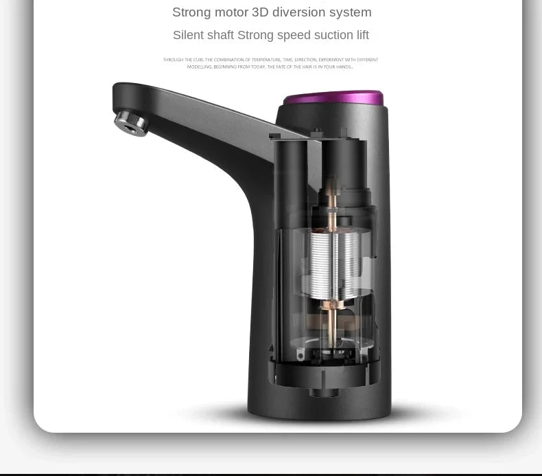 Automatic Water Press Household Barreled Water Electric Water Pump USB Rechargeable Mineral Water Pump Portable Water Dispenser
