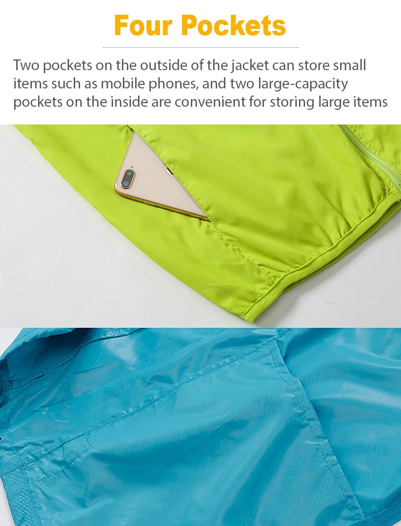 JNLN Waterproof Outdoor Windbreaker Jacket